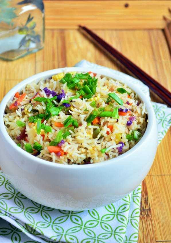 Vegetable Fried Rice
 ve able fried rice