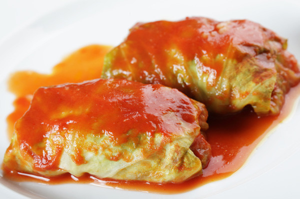 Vegetarian Cabbage Rolls
 Meatless Monday Ve able stuffed cabbage rolls