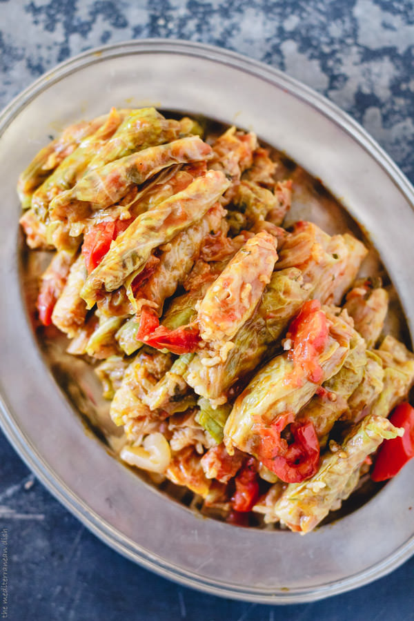 Vegetarian Cabbage Rolls
 Ve arian Stuffed Cabbage Rolls