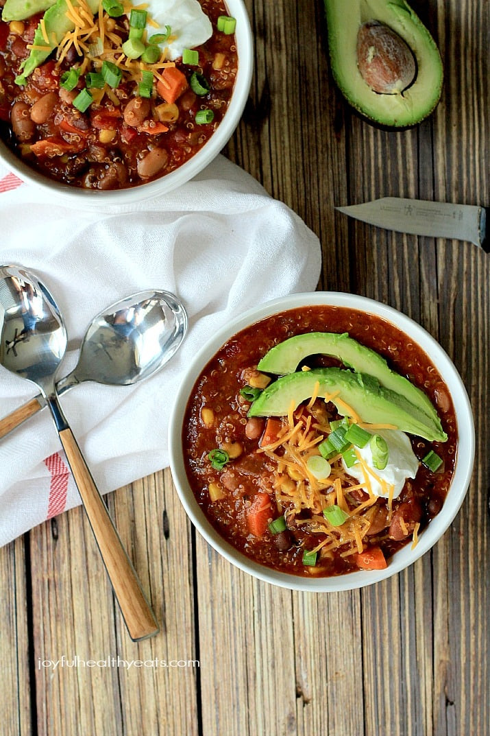 Vegetarian Crockpot Recipes
 Crock Pot Quinoa Ve arian Chili