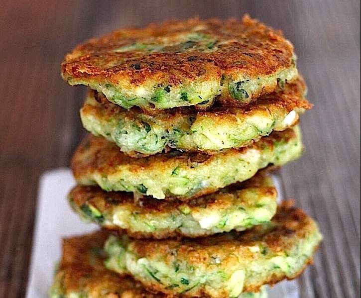 Vegetarian Main Dish Recipes
 Recipe ZUCCHINI FETA AND HERB FRITTERS GLUTEN FREE by