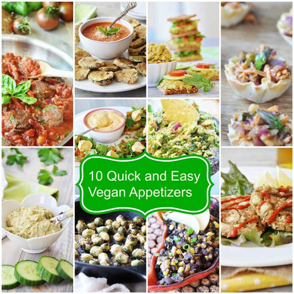 Vegetarian Party Appetizers
 10 Quick and Easy Vegan Appetizers Veganosity