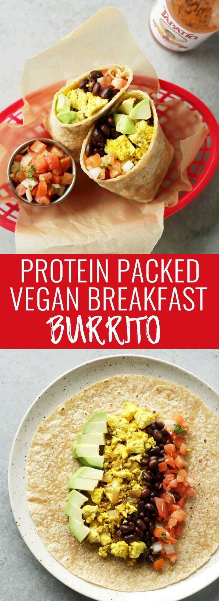 Vegetarian Protein Breakfast
 Protein packed vegan breakfast burrito Recipe