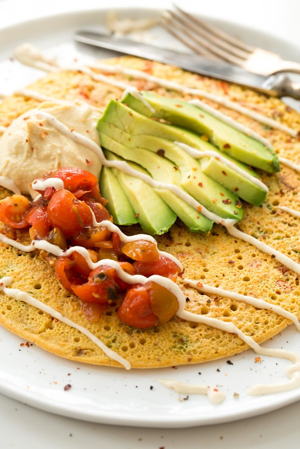 Vegetarian Protein Breakfast
 Jumbo Chickpea Pancake – A High Protein Filling Vegan