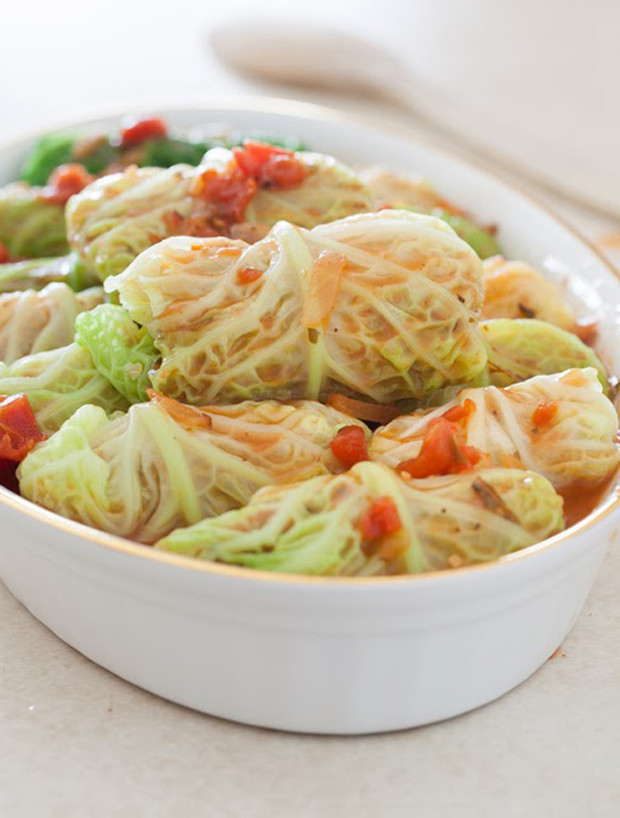 Vegetarian Stuffed Cabbage
 Ve arian Stuffed Cabbage Rolls with Quinoa ions