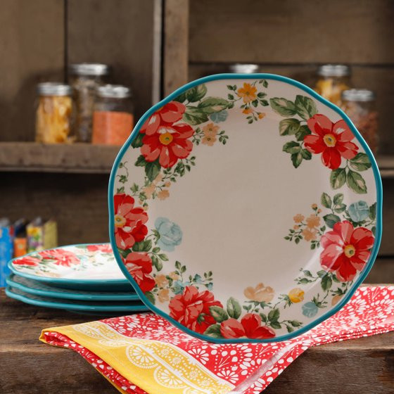 Walmart Dinner Plates
 The Pioneer Woman Vintage Floral 10 5" Dinner Plate Set