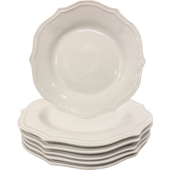Walmart Dinner Plates
 Better Homes and Gardens Scalloped Dinner Plates White