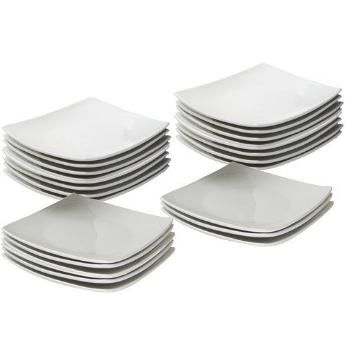 Walmart Dinner Plates
 Better Homes and Gardens Square Dinner Plates White Set
