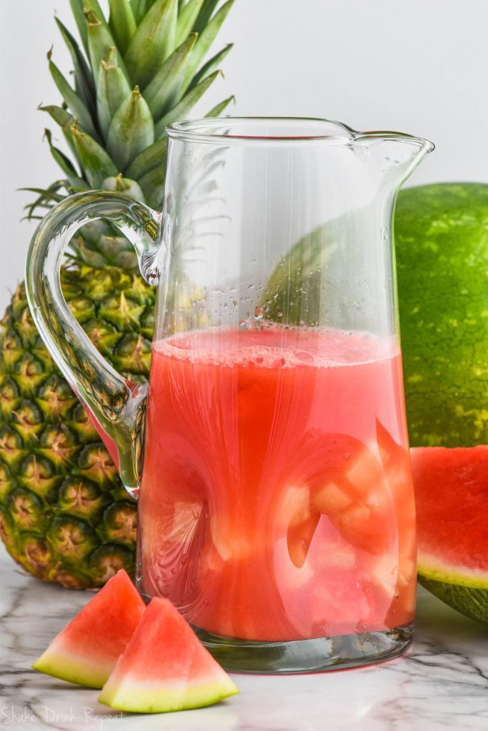 Watermelon Drinks With Rum
 Watermelon Rum Punch Shake Drink Repeat