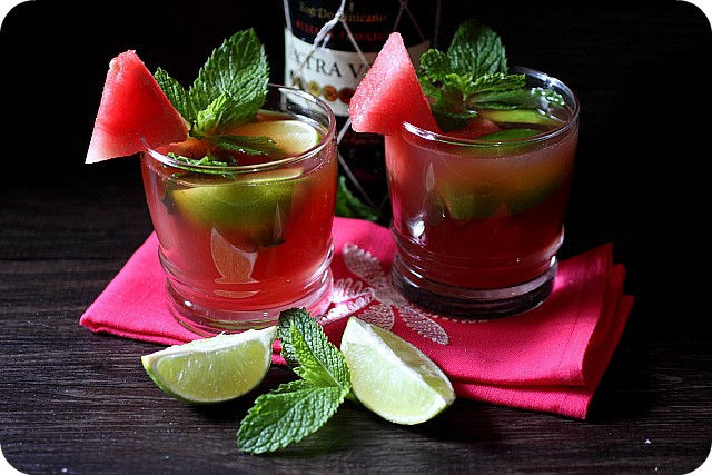 Watermelon Drinks With Rum
 Watermelon Agua Fresca Rum Cocktail