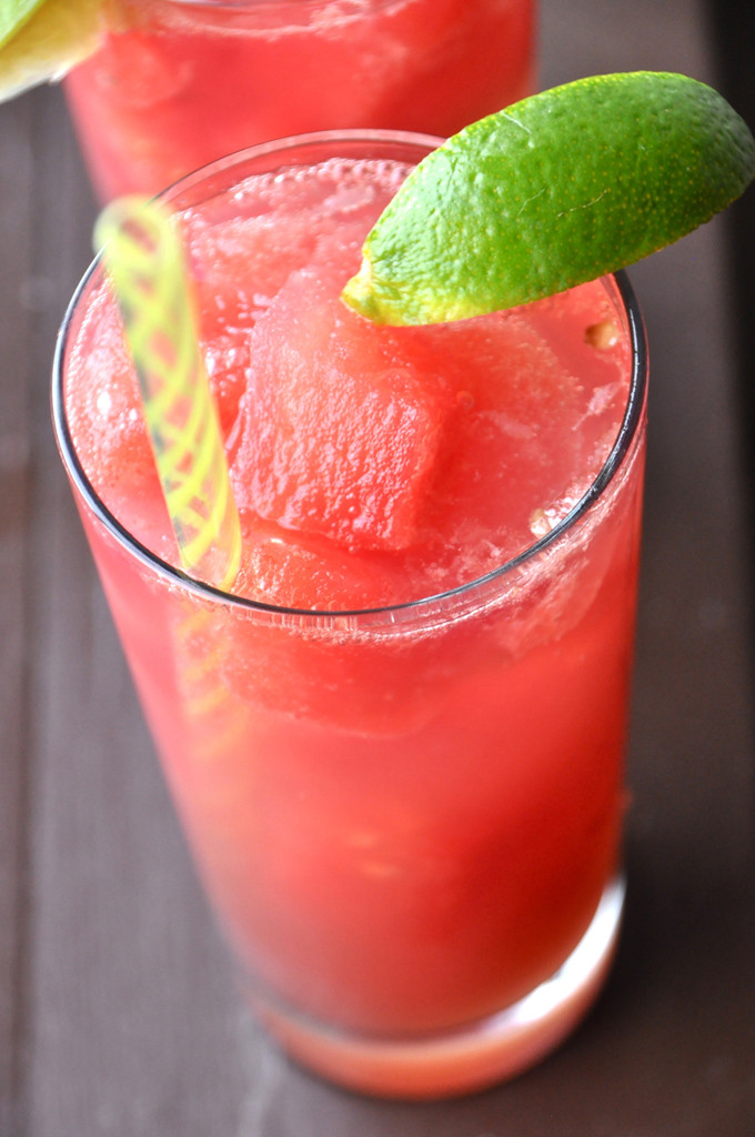Watermelon Drinks With Rum
 Watermelon Limeade Cocktails