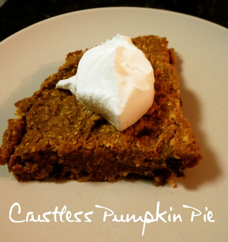 Weight Watchers Crustless Pumpkin Pie
 HMR Crustless Pumpkin Pie