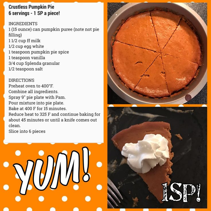 Weight Watchers Crustless Pumpkin Pie
 Best 25 Weight watchers pie ideas on Pinterest