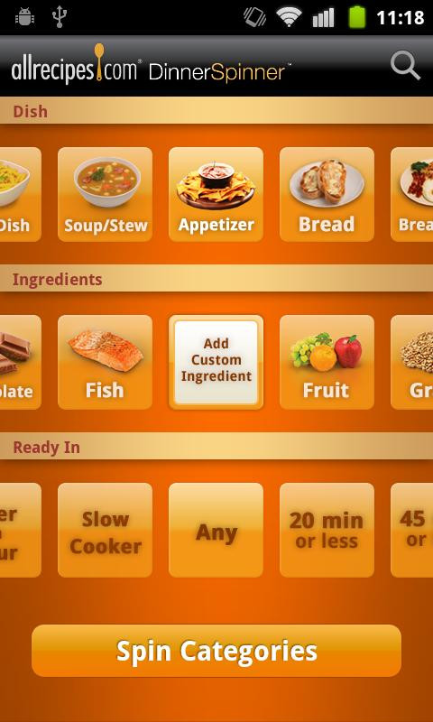 What For Dinner App
 Allrecipes Dinner Spinner Android Apps on Google Play