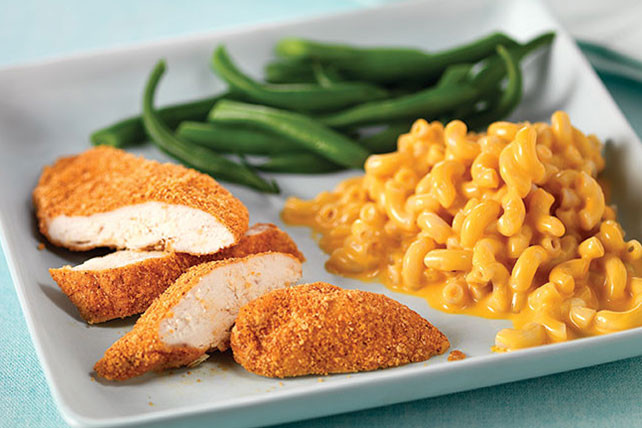 What Meat Goes With Mac And Cheese For Dinner
 Crispy Chicken with Macaroni & Cheese Dinner Kraft Recipes