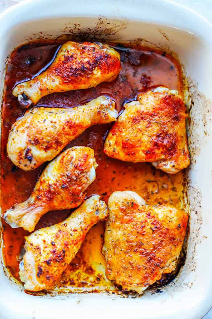 What Temp To Bake Chicken Thighs
 Oven Roasted Chicken Legs Thighs & Drumsticks