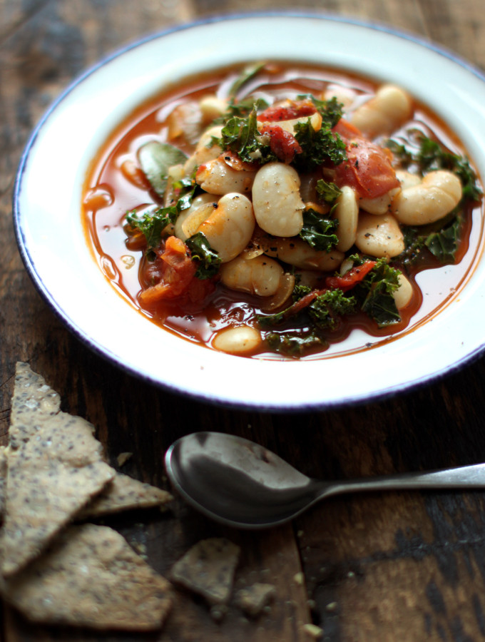 White Bean Stew
 Garlicky Kale and White Bean Stew My New Roots