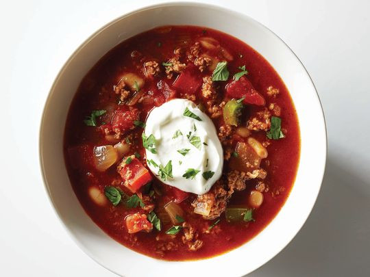 White Bean Turkey Chili
 National Nutrition Month Put your best fork forward