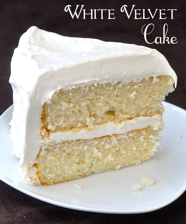 White Cake Recipes
 White Velvet Cake so deliciously moist with a