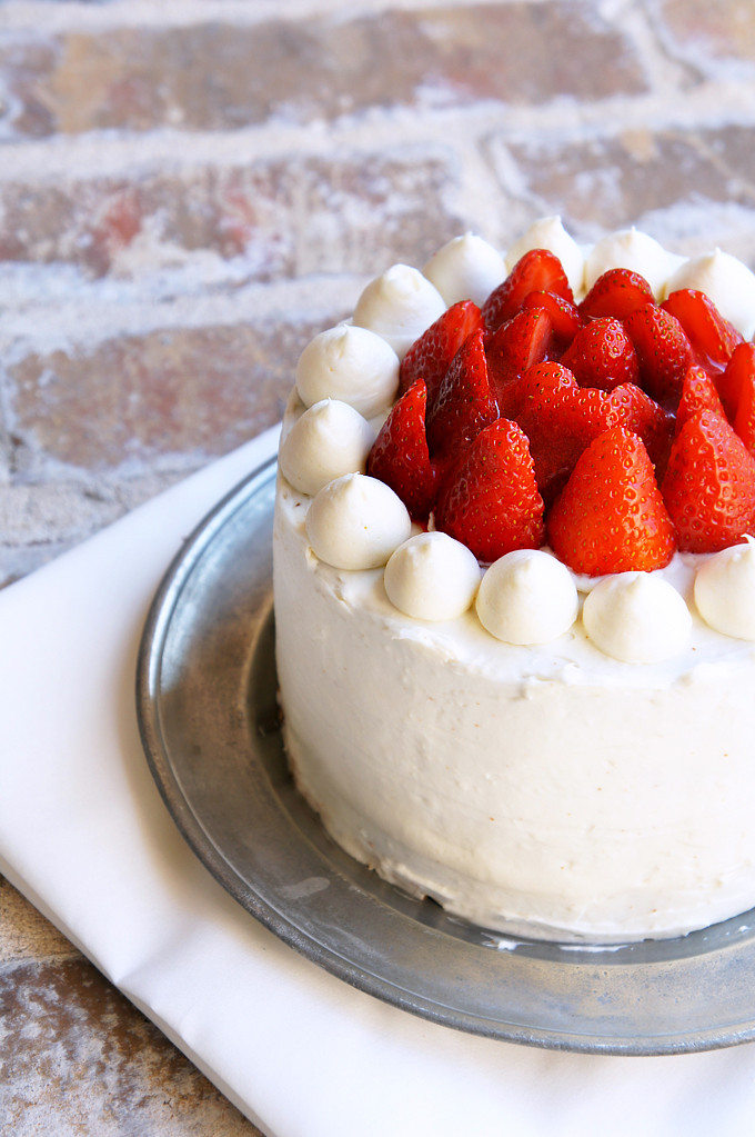 White Cake With Strawberries
 Layer Cakes Archives Sugary & Buttery