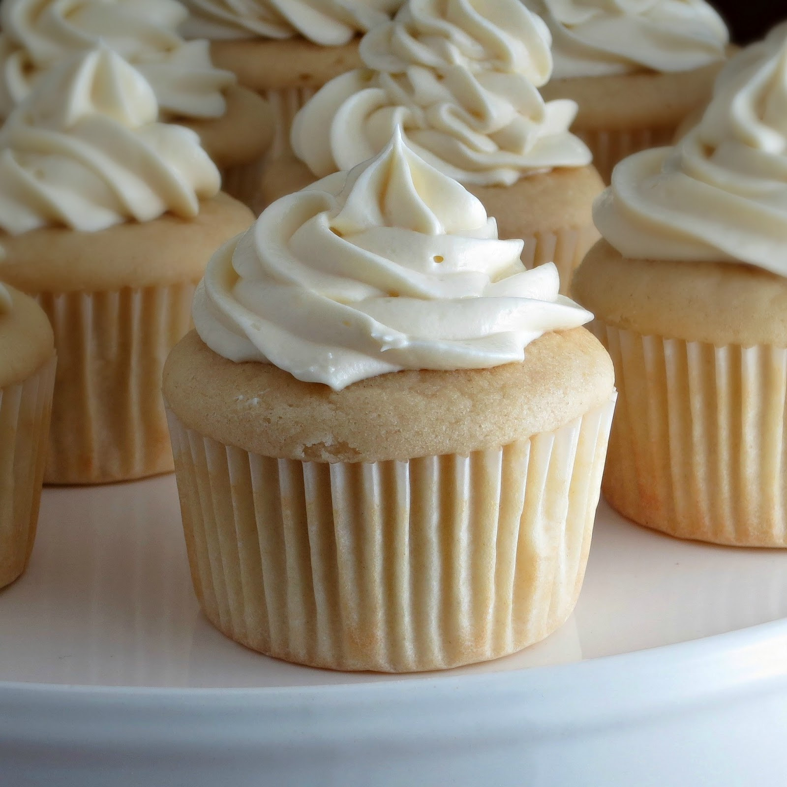 White Chocolate Cupcakes
 White Cupcakes with Truffle Filling and White Chocolate