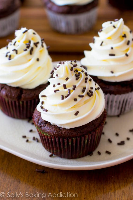 White Chocolate Cupcakes
 Chocolate White Chocolate Cupcakes Sallys Baking Addiction