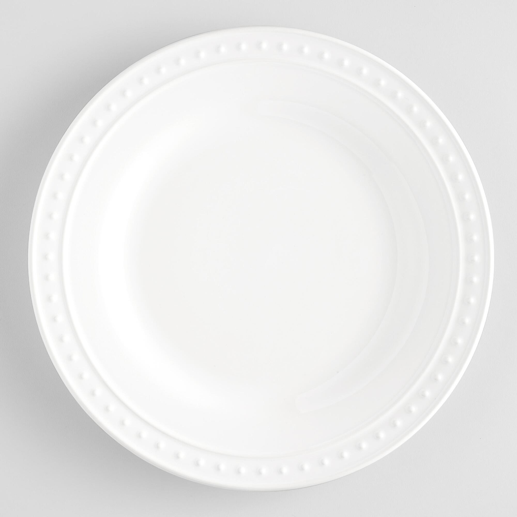 White Dinner Plates
 White Nantucket Dinner Plates Set of 4