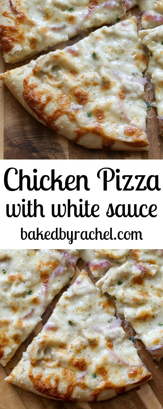 White Pizza Sauce
 Three Cheese Chicken Pizza