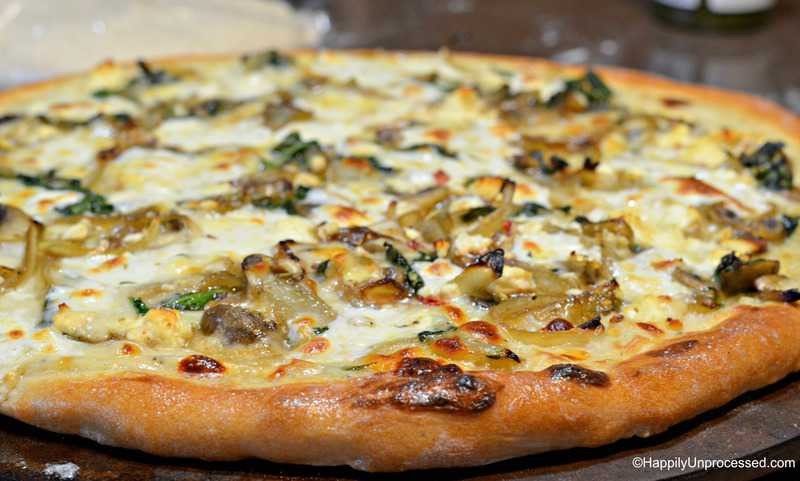 White Sauce For Pizza
 Caramelized ion Mushroom Feta and Spinach Pizza with