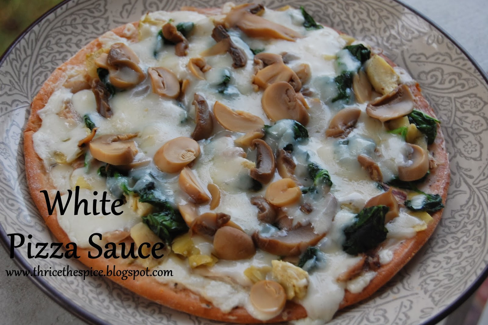 White Sauce For Pizza
 ThriceTheSpice White Pizza Sauce