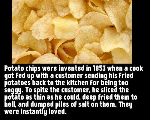 Who Invented Potato Chips
 George Crum Random Facts