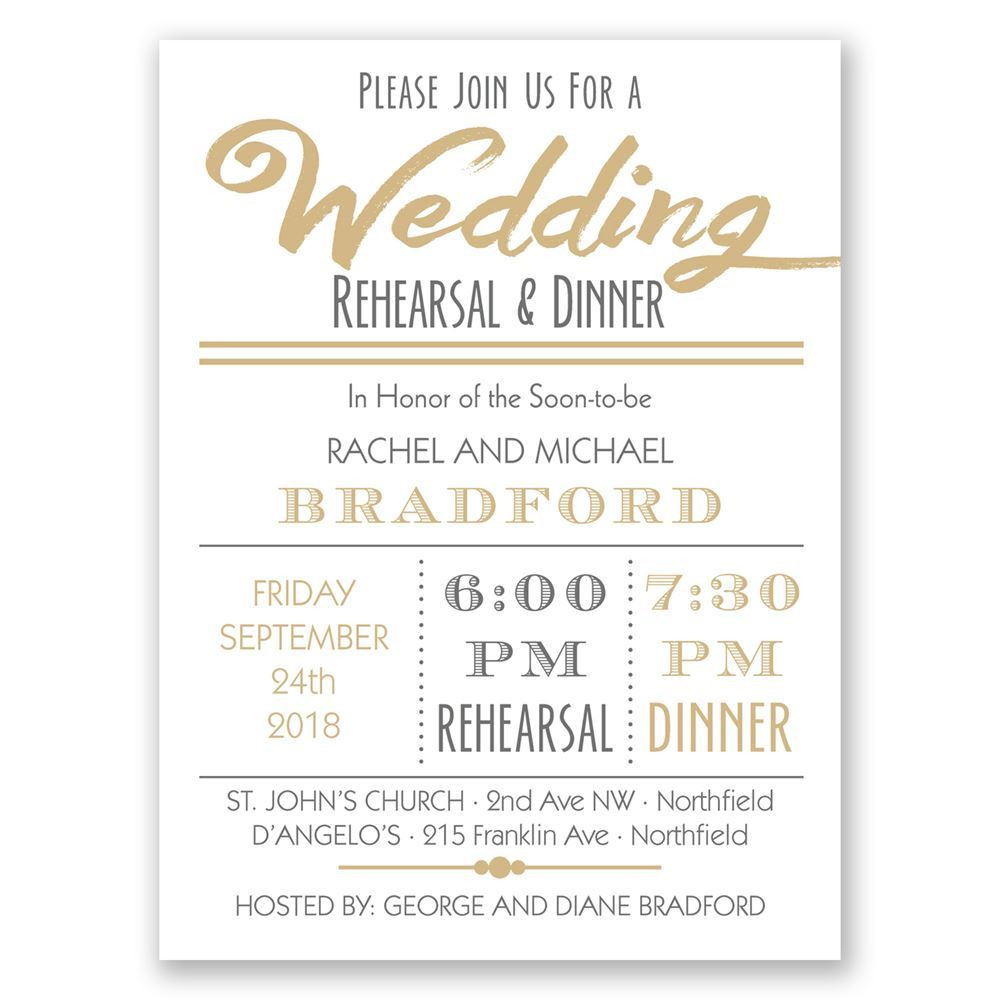 Who To Invite To Rehearsal Dinner
 Good Times Petite Rehearsal Dinner Invitation