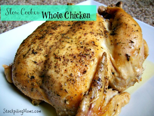 Whole Chicken In Slow Cooker
 cold weather slow cooker recipes Our Thrifty Ideas