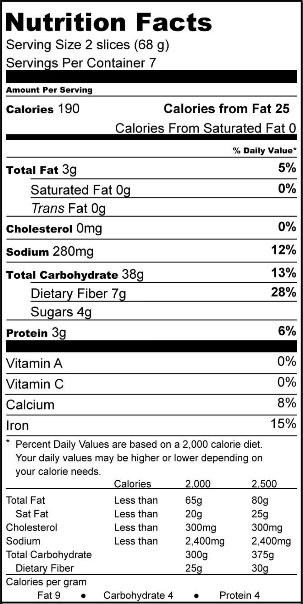 Whole Grain Bread Nutrition
 7 Ancient Grains Whole Grain Bread Three Bakers