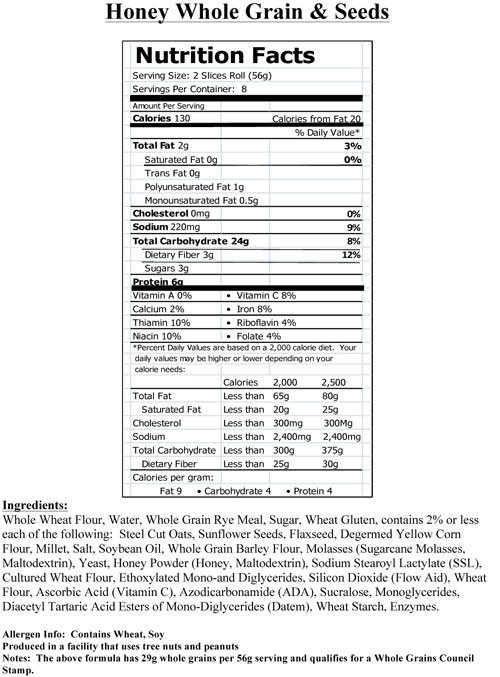 Whole Grain Bread Nutrition
 whole wheat bread nutrition facts