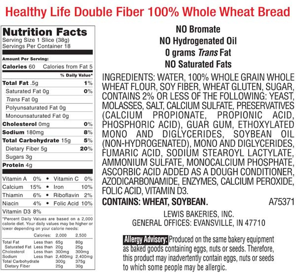 Whole Grain Bread Nutrition
 Untitled — Calories In Whole Wheat Bread