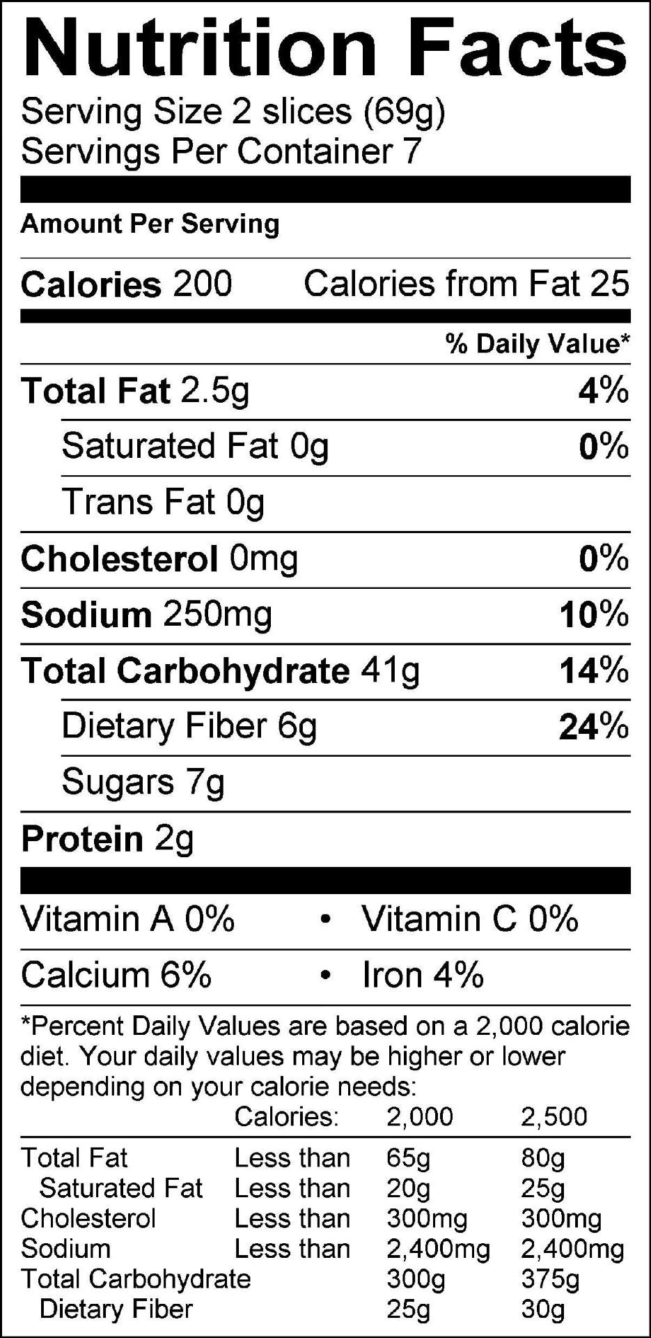 Whole Grain Bread Nutrition Facts
 Cinnamon Raisin Whole Grain Bread Three Bakers