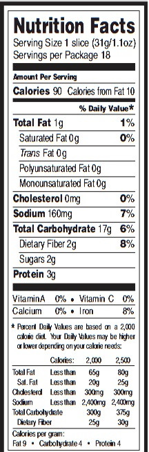 Whole Grain Bread Nutrition Facts
 Whole Grain Spelt Flour Nutrition Facts Nutrition Ftempo