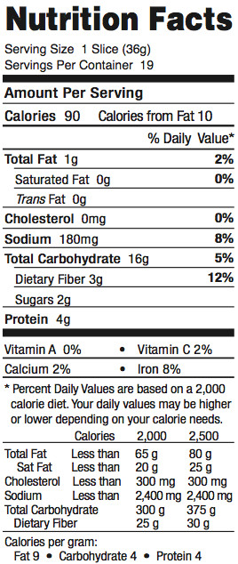 Whole Grain Bread Nutrition
 wheat bread nutrition facts 1 slice