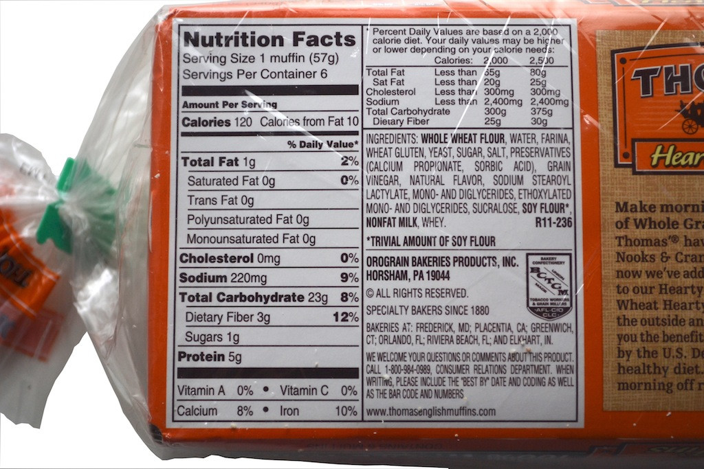 Whole Grain Bread Nutrition
 nature s own wheat bread nutrition facts