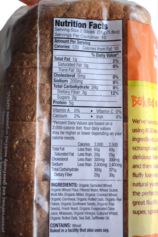 Whole Grain Bread Nutrition
 nature s own wheat bread nutrition facts