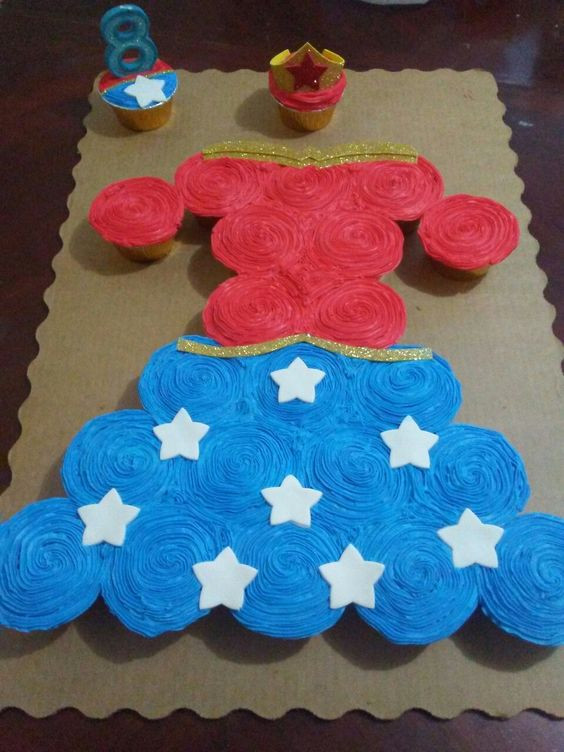 Wonder Woman Cupcakes
 19 Wonder Woman Party Ideas Pretty My Party Party Ideas