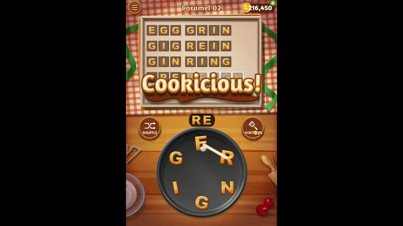 Word Cookies Chocolate 1
 Word Cookies Caramel Pack Level 2 Answers
