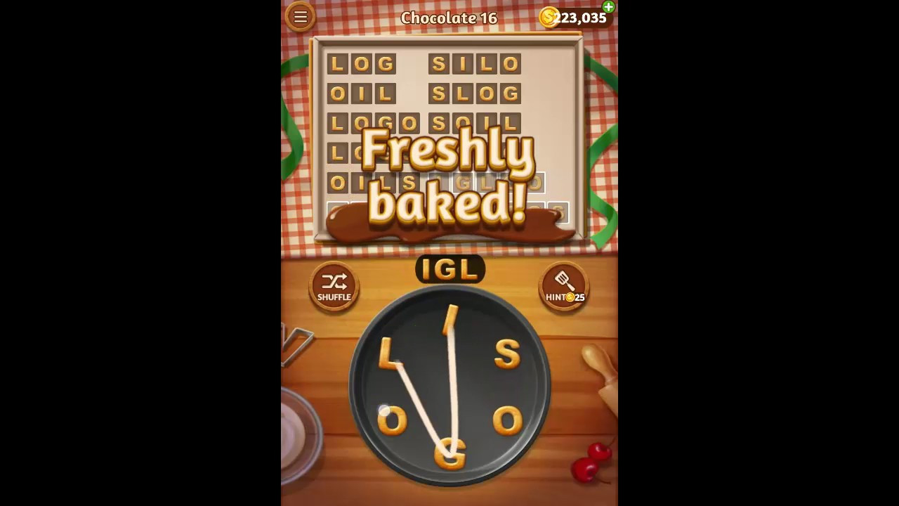 Word Cookies Chocolate
 Word Cookies Chocolate Pack Level 16 Answers