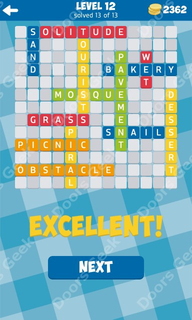 Wordbrain 2 Sweets And Desserts
 13 Word Connect Level 12 Answers Doors Geek