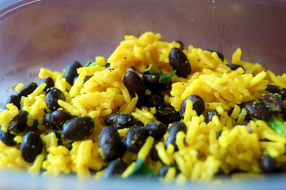 Yellow Rice And Beans
 Yellow Rice and Black Beans Recipe