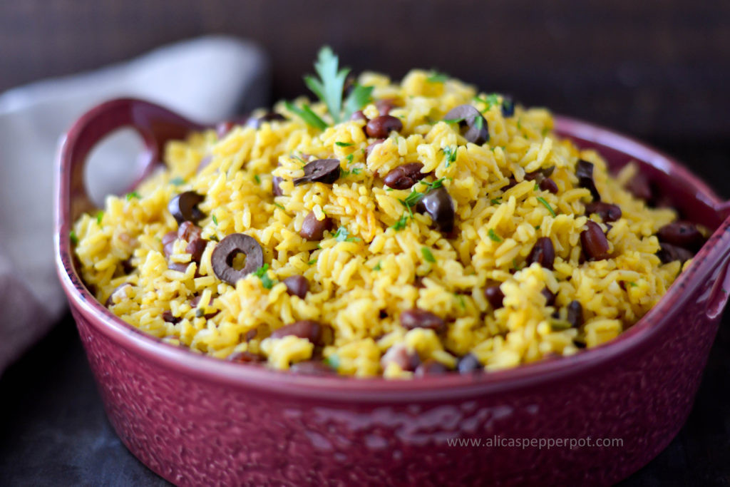 Yellow Rice And Beans
 Side Dish Yellow Rice & Beans Alica s Pepperpot