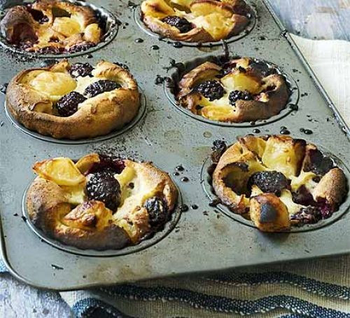 Yorkshire Pudding Dessert
 Blackberry & apple Yorkshire puddings recipe