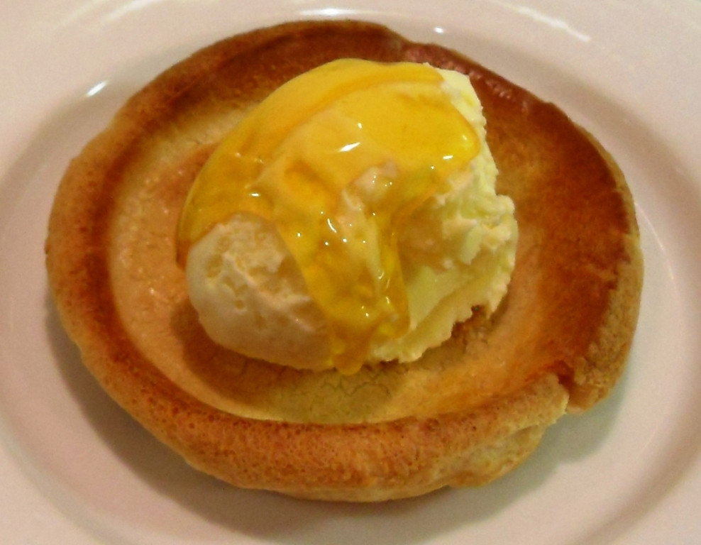 Yorkshire Pudding Dessert
 Yorkshire Puddings with Ice Cream & Golden Syrup Fab