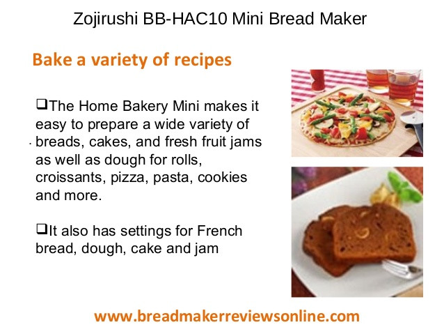 Zojirushi Bread Machine Recipies
 Zojirushi bb hac10 bread maker